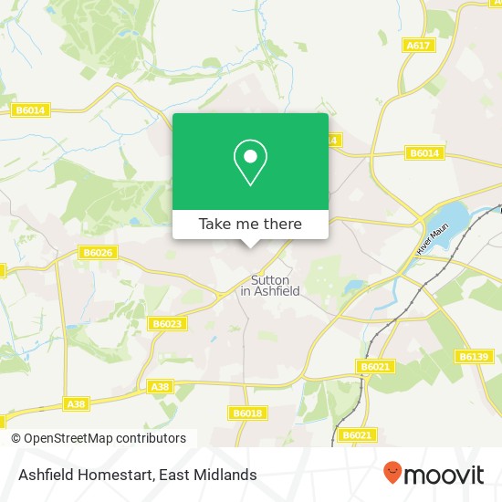 Ashfield Homestart map