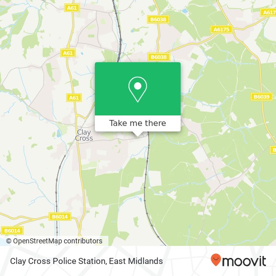 Clay Cross Police Station map