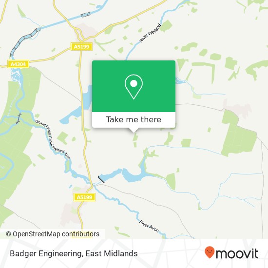 Badger Engineering map