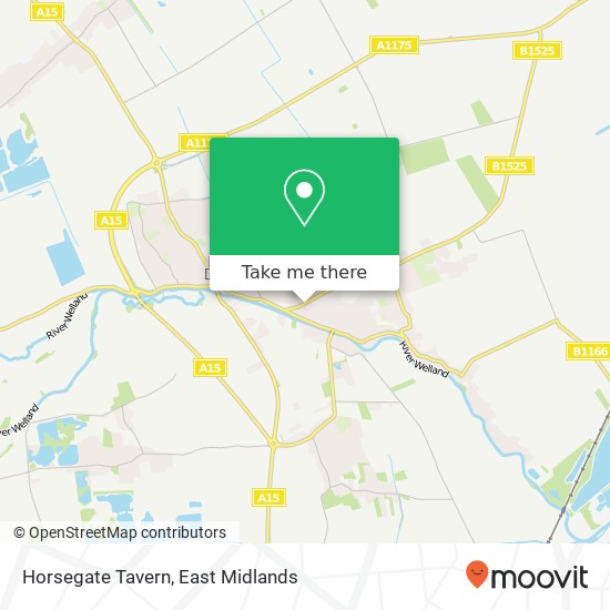 Horsegate Tavern map