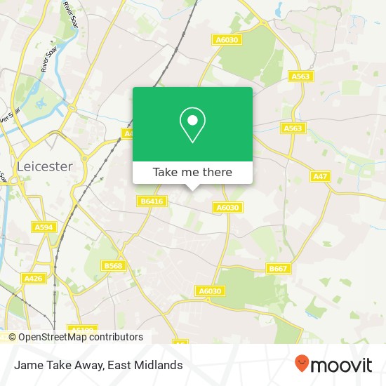 Jame Take Away map