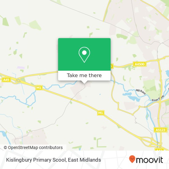 Kislingbury Primary Scool map