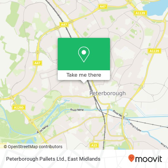 Peterborough Pallets Ltd. map