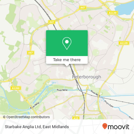 Starbake Anglia Ltd map