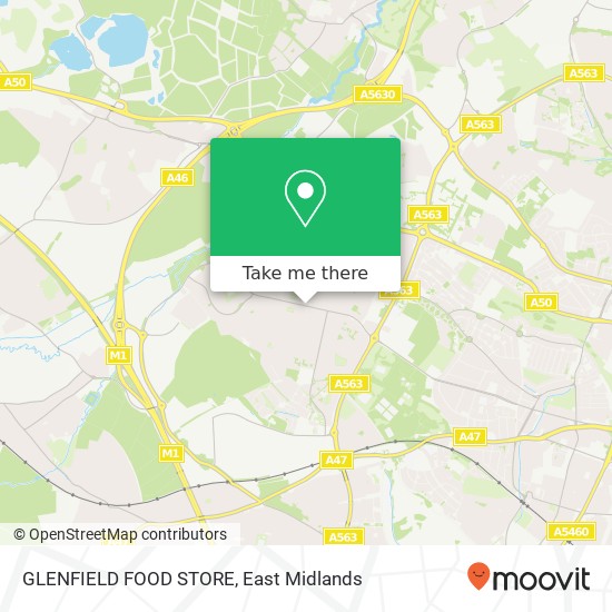 GLENFIELD FOOD STORE map