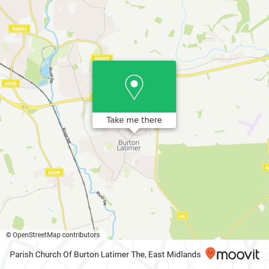 Parish Church Of Burton Latimer The map