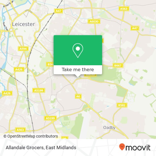 Allandale Grocers map