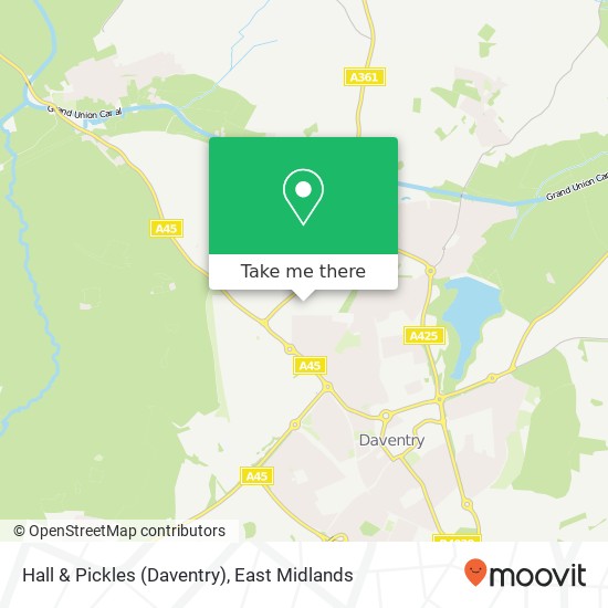 Hall & Pickles (Daventry) map
