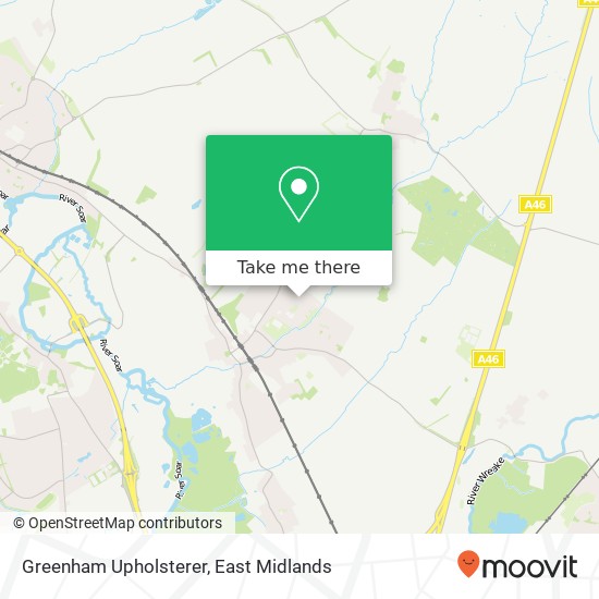 Greenham Upholsterer map