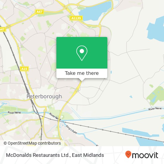 McDonalds Restaurants Ltd. map