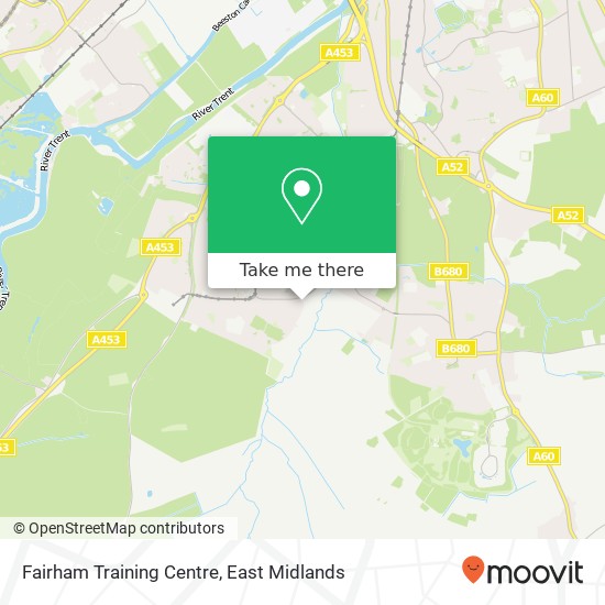 Fairham Training Centre map