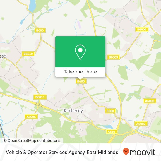 Vehicle & Operator Services Agency map