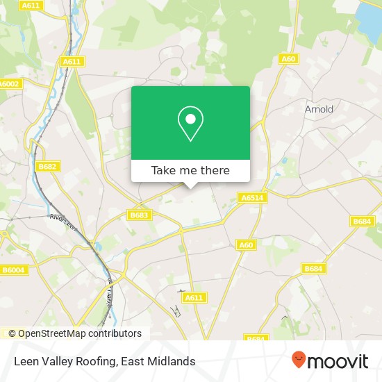 Leen Valley Roofing map