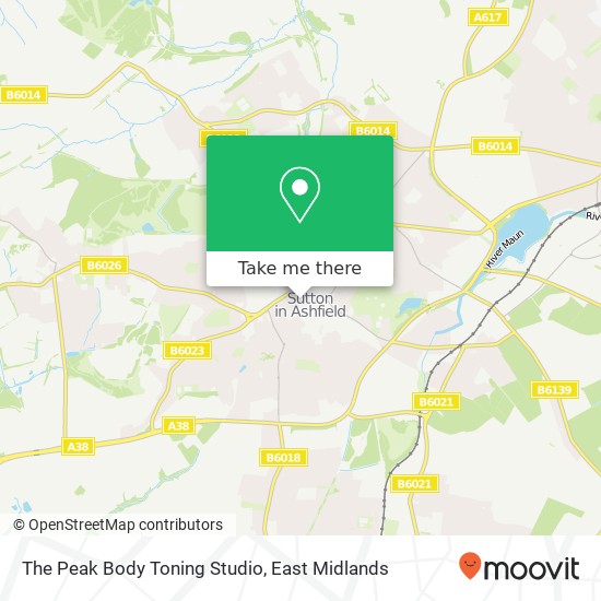 The Peak Body Toning Studio map