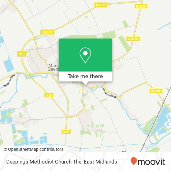 Deepings Methodist Church The map