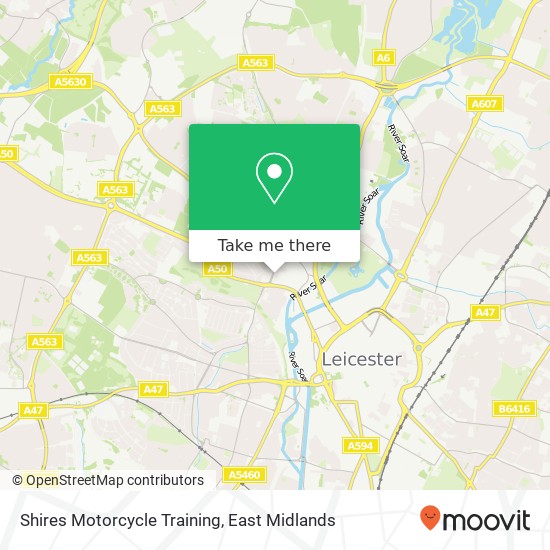 Shires Motorcycle Training map