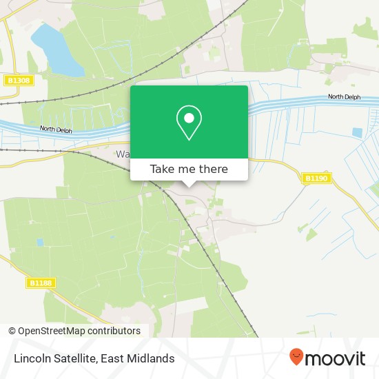 Lincoln Satellite map