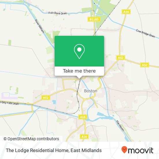 The Lodge Residential Home map