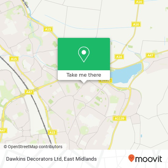 Dawkins Decorators Ltd map