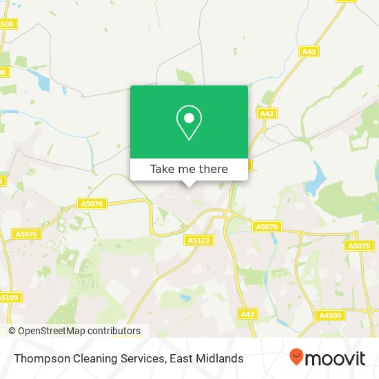 Thompson Cleaning Services map