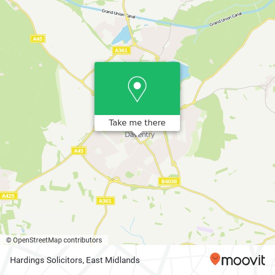 Hardings Solicitors map