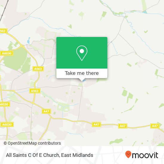 All Saints C Of E Church map