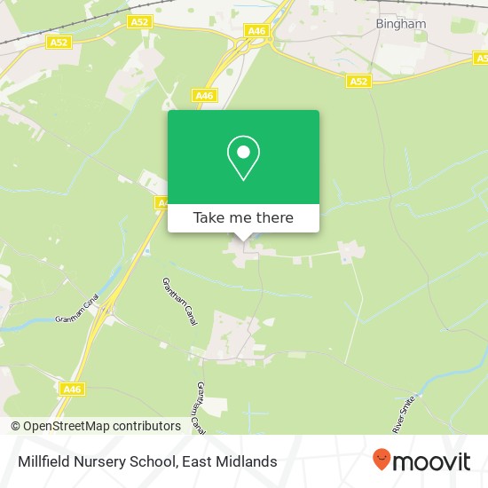Millfield Nursery School map