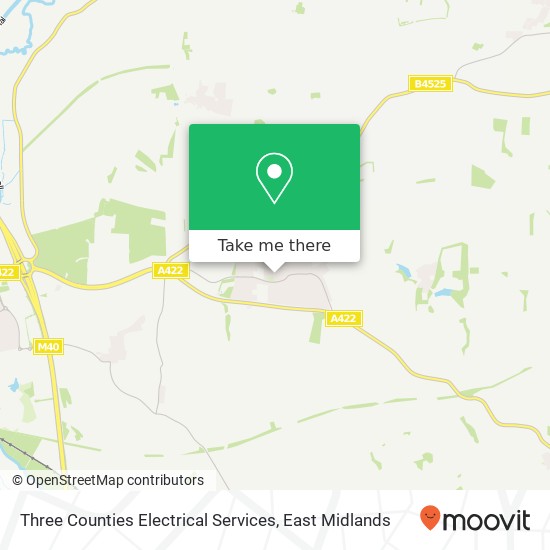 Three Counties Electrical Services map