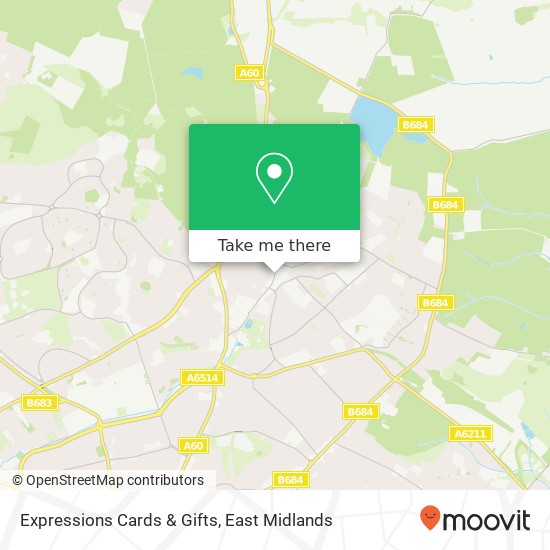 Expressions Cards & Gifts map