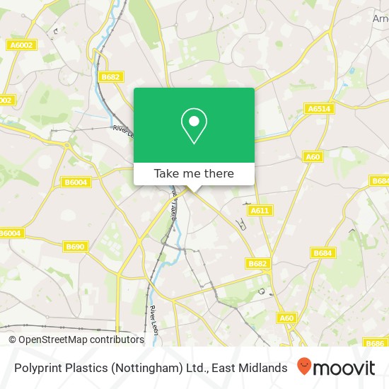 Polyprint Plastics (Nottingham) Ltd. map
