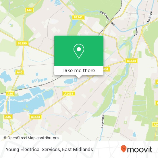 Young Electrical Services map