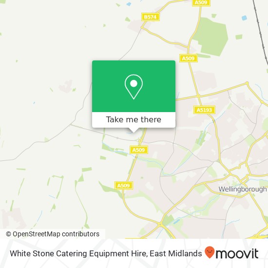White Stone Catering Equipment Hire map