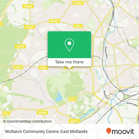 Wollaton Community Centre map