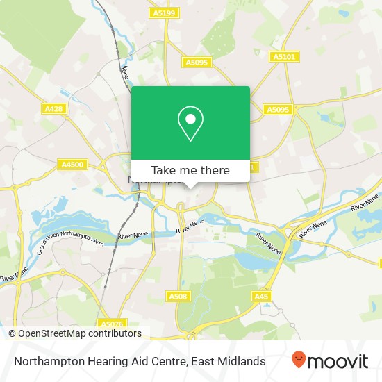 Northampton Hearing Aid Centre map