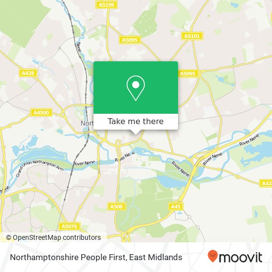 Northamptonshire People First map