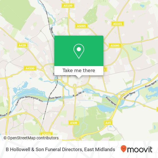 B Hollowell & Son Funeral Directors map