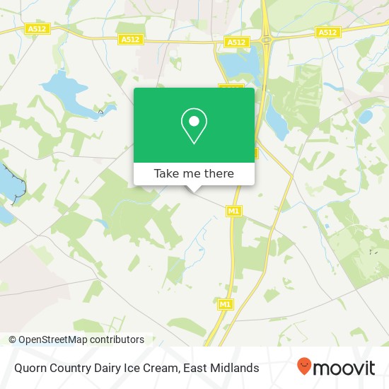 Quorn Country Dairy Ice Cream map