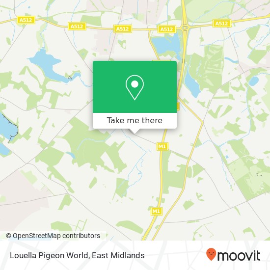 Louella Pigeon World map