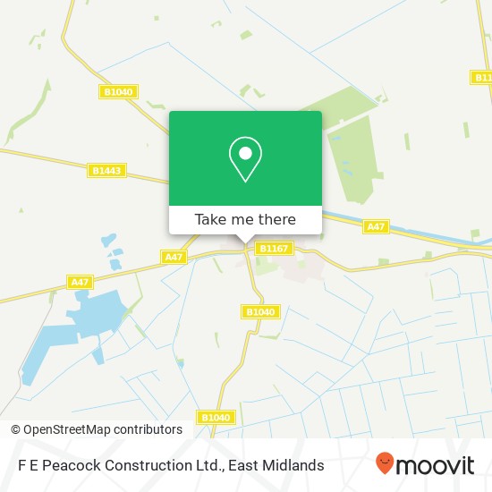 F E Peacock Construction Ltd. map