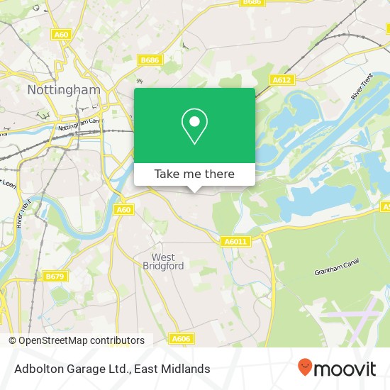 Adbolton Garage Ltd. map