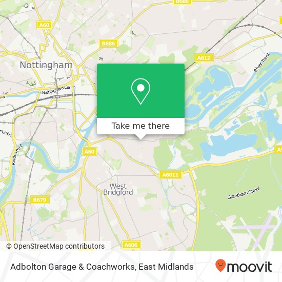 Adbolton Garage & Coachworks map