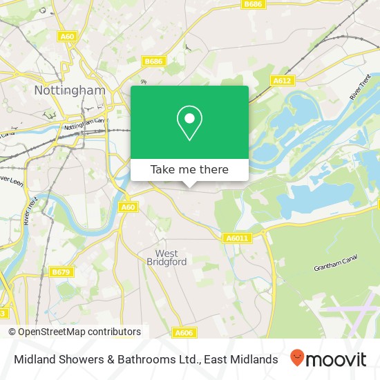 Midland Showers & Bathrooms Ltd. map