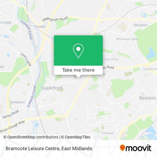 Bramcote Leisure Centre map