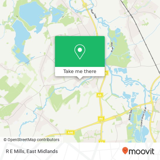 R E Mills map