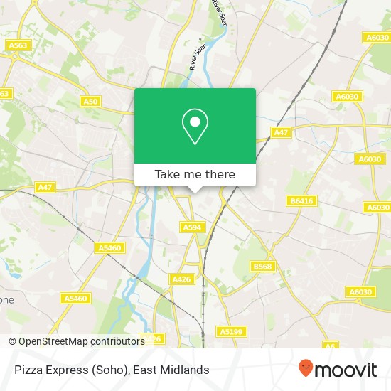 Pizza Express (Soho) map