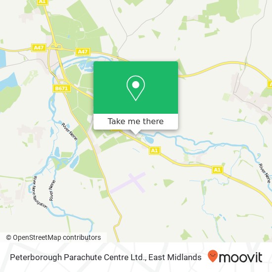 Peterborough Parachute Centre Ltd. map
