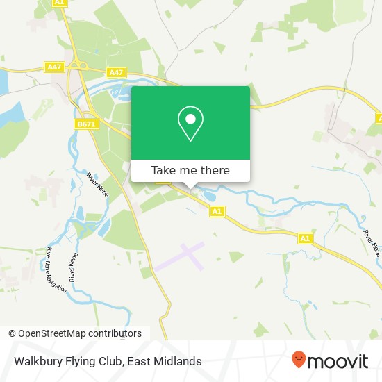 Walkbury Flying Club map
