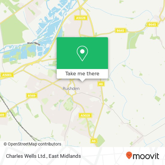 Charles Wells Ltd. map