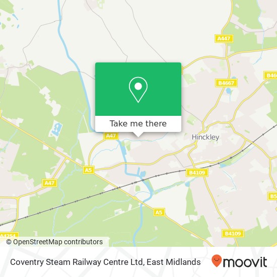Coventry Steam Railway Centre Ltd map