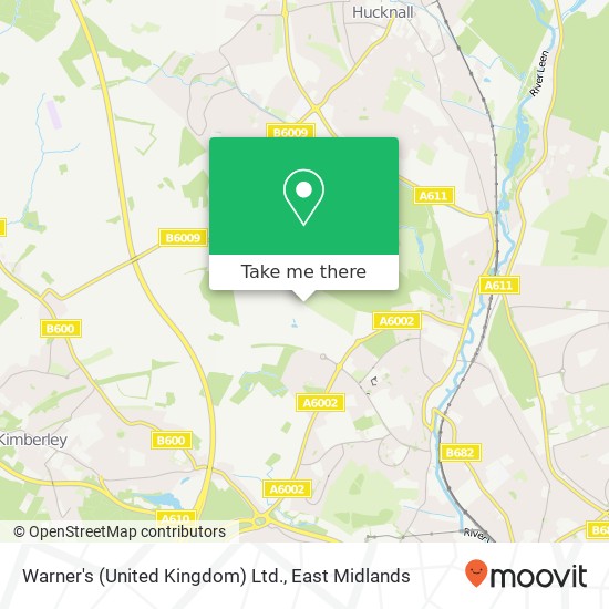 Warner's (United Kingdom) Ltd. map